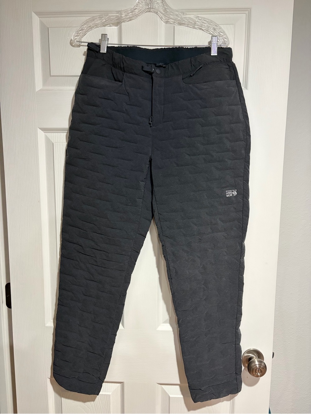 Mountain Hardwear Stretchdown puffy pants - women’s size M, gray - like new